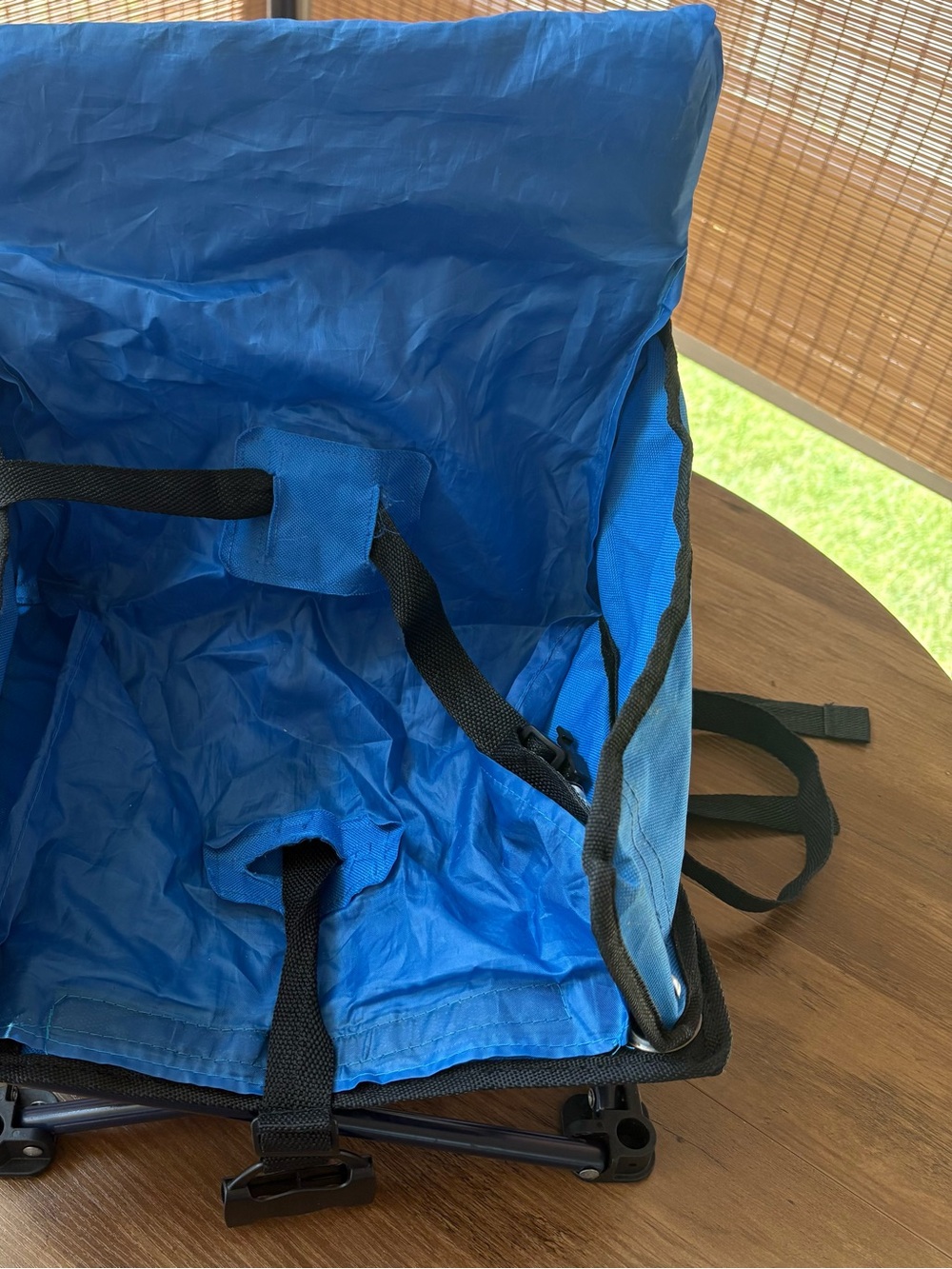 Regalo Portable Blue Folding Chair - Bright Blue  552